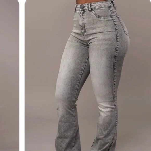 Fitjeans Flared - Heavy Washed Grey - Picture 3 of 13